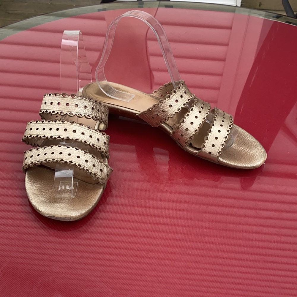 Kate spade gold leather sandals size 10 - Picture 6 of 7